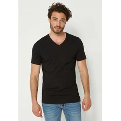 Mexx Muška majica ZN21110013-01M, V izrez, 2 komada, Crna