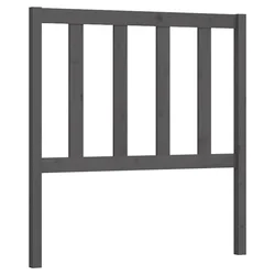 Uzglavlje za krevet sivo 106 x 4 x 100 cm od masivne borovine