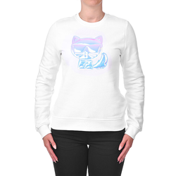 KARL LAGERFELD Ženski duks 211W1822-100, Beli