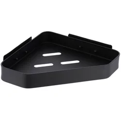 Polica kupatilska ugaona 3m aluminijumska crna tendance
