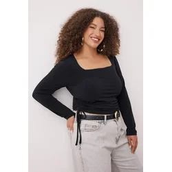 Trendyol Curve Ženska bluza Tbbaw25Af00041, Crna