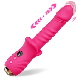 SuperLove Thrusting Vibrator Vibrant Pink