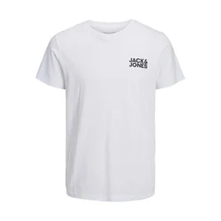 JACK & JONES Majica JJECorp črna/bela