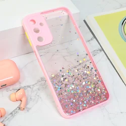 Maska za mobilni telefon Samsung Galaxy A24 4G FRAME GLITTER, Roze