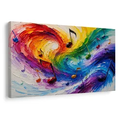Slika barvna glasbena harmonija - 90x60