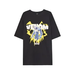 Cropp - Crna majica s printom Marvel Rivals Venom - CRNO
