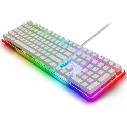 Royal Kludge Gaming mehanička tastatura RK918, LED bočna lampa, RGB, Bela