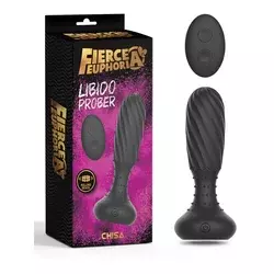 Butt plug Libido Prober, 14cm, Crni