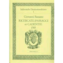BASSANO:RICERCATE/PASSAGGI ET CADENTIE 1585
