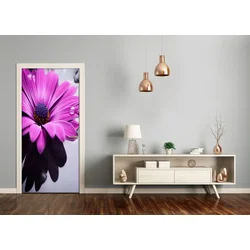 tulup.si Nalepka na vratih Roza gerbere 85x205 cm