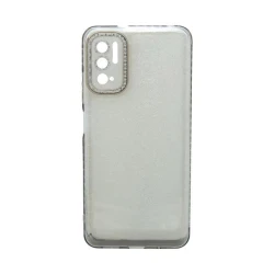 Maska za telefon TRANSPARENT COLOR za Xiaomi Note 10 (5G) siva