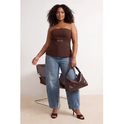 Trendyol Curve Ženska bluza Tbbss26Af00003, Braon