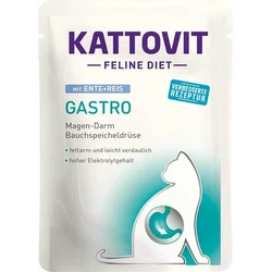 Kattovit Medicinska hrana za mačke Gastro, Pačetina i pirinač, 85g