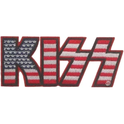 Kiss American Flag Logo Iron-On Patch
