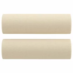 3-dijelni set sofa s jastucima krem od mikrovlakana