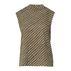 COMMA Bluza oliva/bela