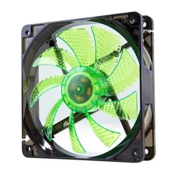 NOX Nox kul ventilator ventilator 120 mm črno zelena LED, (21685656)