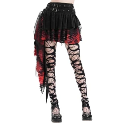 Žensko krilo DEVIL FASHION - Black and Red Gothic Punk - SKT210