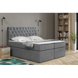 Boxspring postelja 58 standardna z gumbi - 90x200 cm