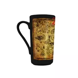 Šolja Pyramid - The Legend of Zelda - Black And Gold - Latte Mug