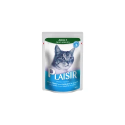 Plaisir - komadići pastrmke i škampi u sosu 22x100g