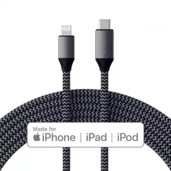 SATECHI Type-C to Lightning Charging Cable - Space Grey