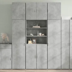 Visoka komoda boje betona 80x42,5x249 cm od konstruiranog drva