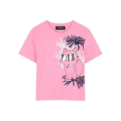 Karl Lagerfeld Kids Majica Z31161 D Roza Regular Fit