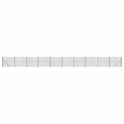 Vidaxl Mrežna ograja s prirobnico zelena 1,6x25 m
