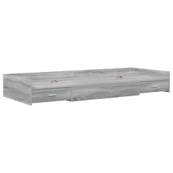 Krevetna konstrukcija Siva Sonoma 90 x 190 cm Konstruirano drvo