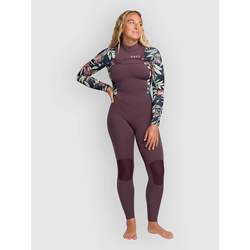 Roxy 4/3 Swell Natural Front Zip Wetsuit black multi