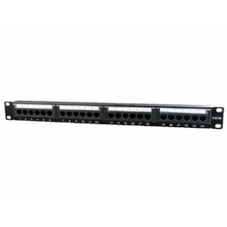 GEMBIRD NPP-C524CM-001 Konektor 24 porta patch panek, Cat5e Crni