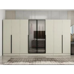 Hanah Home ormar sa reflektujućim staklom Nisa 20624, 360 cm, peščar
