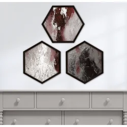Wallity Uramljena slika 6GEN1215380, 35x35 cm, 3 dela