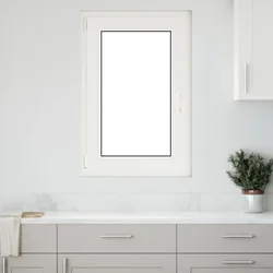 Prozor za podrum RISOR 60 x 100 cm PVC i staklo Bijela