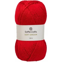 Soffie Crafts Soft Dream 09925 Really Red Pletilna preja