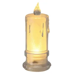 Dekorativna LED sveča O 4,7 cm x 11 cm transparentna