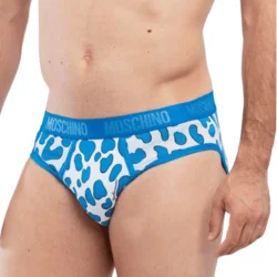 Moschino Muške Slip gaće, Plavo - bele