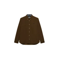 Superdry & Co Srajca CLASSIC temno rjava