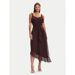 Vero Moda Cocktail obleka Sabrina 10344471 Rjava Regular Fit