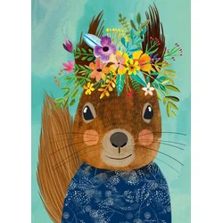 HEYE  Puzzle 1000 delova Floral Friends Sweet Squirrel 29953