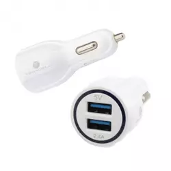 Teracell DC01 (81596) auto punjač 2.4A sa mini USB kablom beli