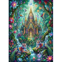 BlueBird - Puzzle Rezervat za tigre - 500 kosov