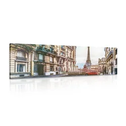 Slika razgled na eifflov stolp s pariške ulice - 120x40