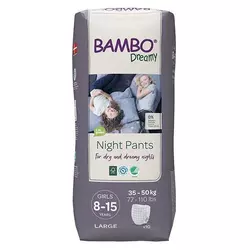 BAMBO NATURE - Pelene noćne gaćice - Bambo Dreamy Ž 8-15 god/ (35-50 kg)