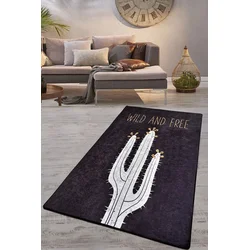 Conceptum Hypnose Tepih Wild And Free Djt, 80 x 140cm, Crno-beli