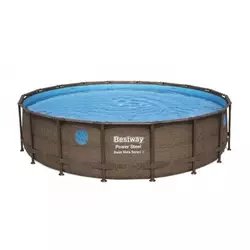 Bazen Bestway Power Steel Swim Vista 549x122 cm s uzorkom od ratana s patronskom filtarskom pumpom