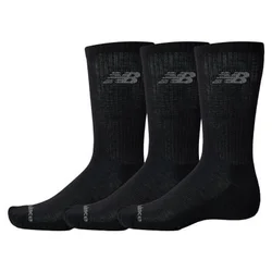 Nogavice New Balance Performance Basic Crew, 3 pari, črne (L (EU 43-46))