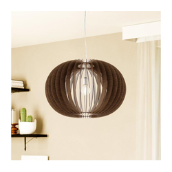 Eglo 95026 - Luster na sajli STELLATO 1xE27/60W/230V prečnik 70 cm braon