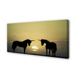 tulup.si Slika na platnu Field sunset samorogi 100x50 cm